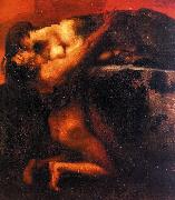 Franz von Stuck The Kiss of the Sphinx China oil painting reproduction